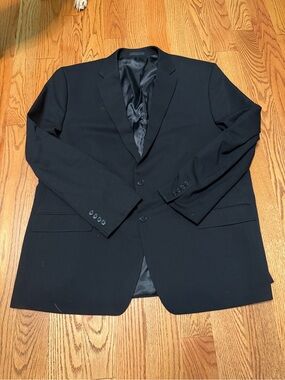 Van Heusen 50L Men's Classic Black Blazer - Tailored Style